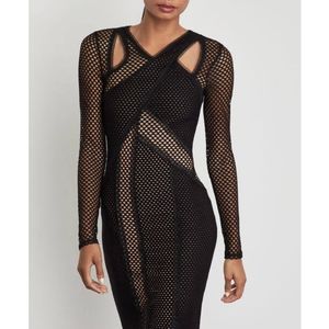 Black mesh BCBG dress